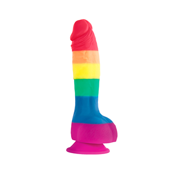 Pride Edition - Dildo met zuignap en ballen - 15,2 cm